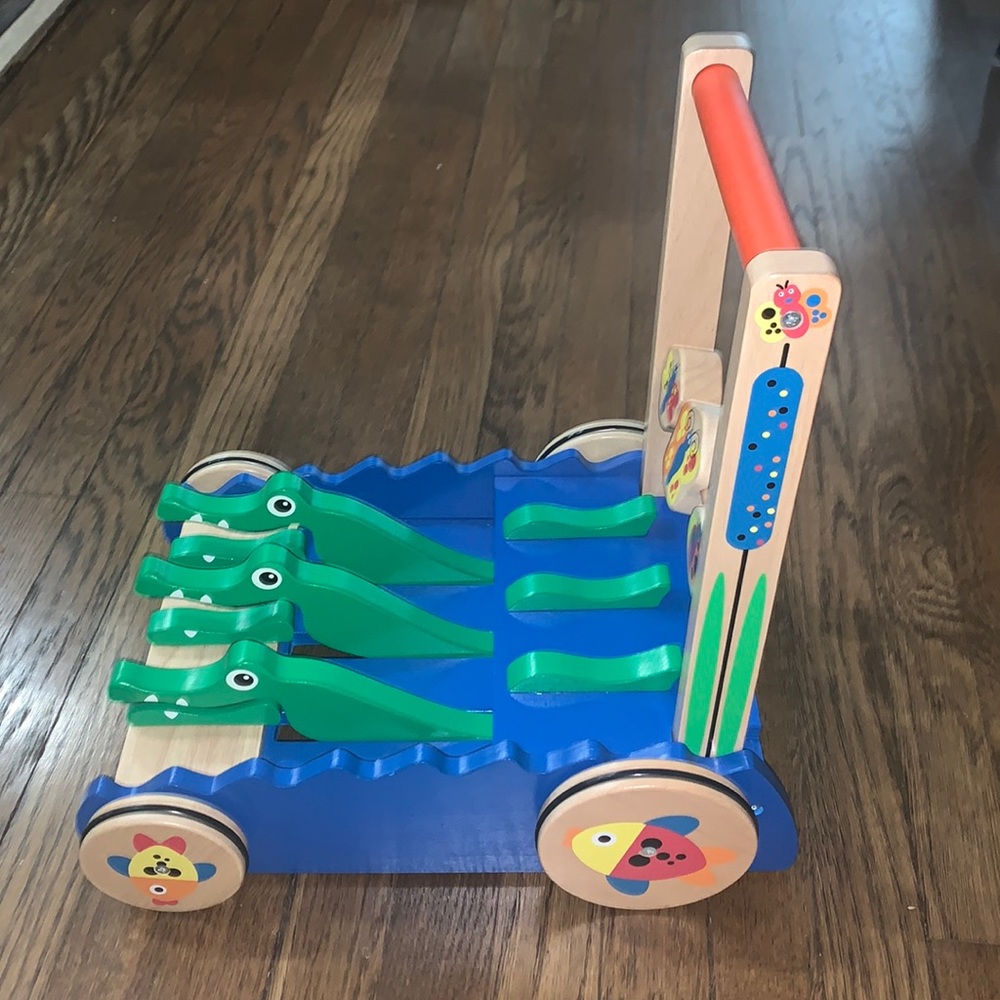 Melissa & Doug Wooden Push Toy and Activity Walker